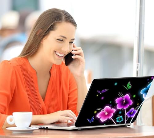 Laptop Notebook Skin Sticker Cover Decal Fits 12 13 13.3 14 15 15.4 15.6 inch Laptop Protector Notebook PC | Easy to Apply, Remove and Change Styles (Colorful Flowers) - color: Colorful Flowers
