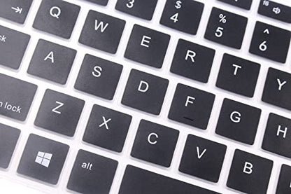 Silicone Keyboard Cover Skin Compatible for 14" HP ProBook 440 445 G5 G6 G7, HP ProBook 430 G5 13.3", HP ProBook x360 440 G1, HP ProBook 640 G4 G5 (Black) - color: Black