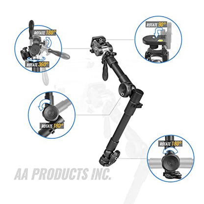 AA-Products T-100AP Aluminum Vehicle Tablets/Laptop/Ultrabooks Computer Mount Stand for Trucks-Vans-Cars-SUVs