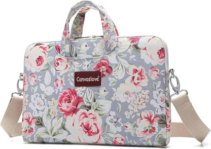 Laptop Shoulder Messenger Bag for MacBook Air 13 inch,MacBook 14 inch and 13.3 Inch-14 inch Laptop (Blue Rose) - color: Blue Rose