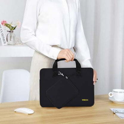 Hseok Laptop Sleeve 14 inch Case with Small Case, Compatible with MacBook Neo 14, MacBook Pro 14 M5/M4/M3/M2/M1, XPS 14 and Most 14 inch Notebooks, Neoprene Computer Handbag,B01K01 - color: B01k01, size: 14"
