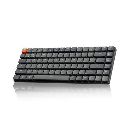 Keychron K3 Version 2, 84 Keys Ultra-Slim Wireless Bluetooth/USB Wired Mechanical Keyboard with White LED Backlit, Low-Profile Keychron Mechanical Red Switch Compatible with Mac Windows - color: Keychron Red Switch