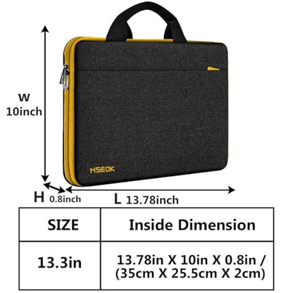Hseok Laptop Sleeve 13-14 Inch Case Briefcase Compatible with MacBook Neo Pro 14 M5/M4/M3/M2/M1, All Models 13.3 Mac Air/Pro, XPS 13 14, Most Popular 13"-14" Notebooks,B01YL01 - color: B01YL01, size: 13"-14"