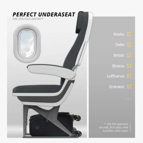 Verage Underseat Carry On Luggage with Wheels,14.5-Inch Plus Underseat | Personal Item Bag,Airline Approved, Laptop Compartment, USB Charging Port - color: Black, size: 14.5-Inch Plus Underseat