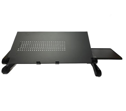 Adjustable Lap Desk Laptop Computer Portable Multifunctional Ergonomic Vented Table Stand Desk Mount Holder (480 * 260mm with Mouse Pad, Black) - color: Black, size: 480*260mm with Mouse Pad