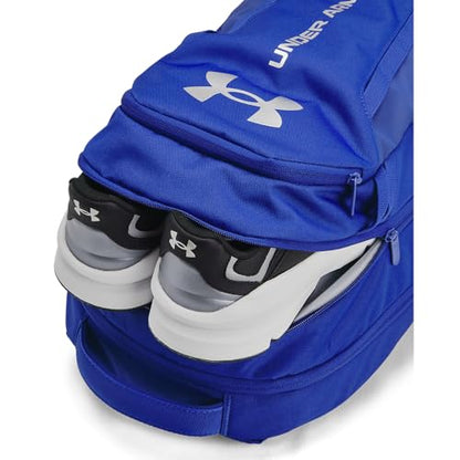 Under Armour Unisex-Adult Hustle 6.0 Backpack, (401) Royal/Royal/Metallic Silver, One Size Fits Most - color: (401) Royal / Royal / Metallic Silver, size: One Size
