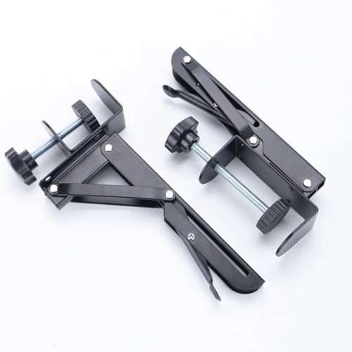 Under Desk Keyboard Tray Support Bracket Adjustable Desktop Extension Board Stand Clamp-on Keyboard Holder Arm Rest Tray Extension Plate Support Rack for Desk, NO Board/Tray, 1 Set (Style01) - style: Style01