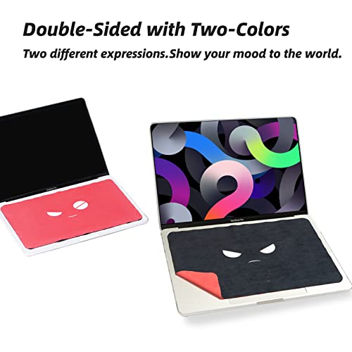 2 Pack Reversible 13" Microfiber Laptop Keyboard Cover Cloth for MacBook 13’’,Microfiber Liner Cleaning Cloth for MacBook (13'' MacBook)