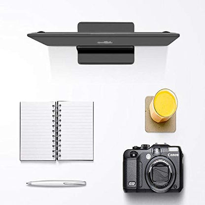 Vertical Laptop Stand for Desk [Adjustable] Sturdy Aluminum Dock Fits All Laptops (up to 20.3 inches) Space Saving, Modern Compact Holder, Compatible with MacBook Pro/Air, Surface, HP, Dell (Black) - color: Black