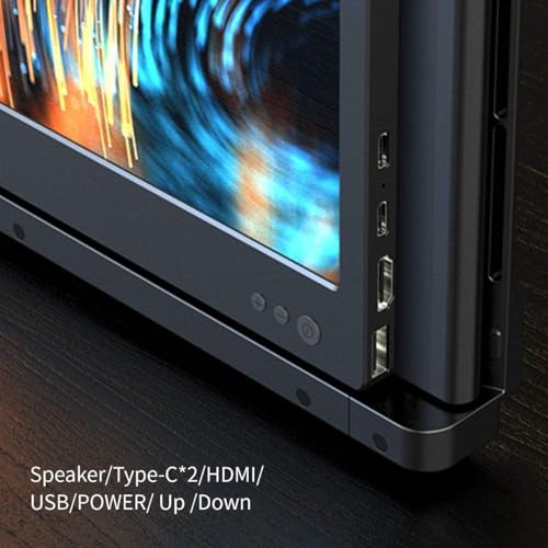 Teamgee 12" Laptop Screen Extender, Dual Display Triple Setup, Portable Monitor for 13"–16" Laptops, USB-C/HDMI/USB-A Plug & Play, Ideal for Remote Work & Multitasking - size: Triple 12"