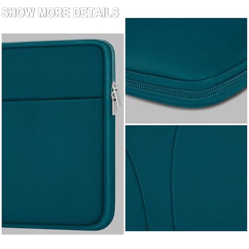 Laptop Sleeve Case 14 inch, Traveling Laptop Cover with Zippered Pocket, Shockproof Protective Carrying Briefcase Computer Bag for 14" MacBook Air/Pro, HP, Dell, Lenovo, Acer, Cyan - color: Cyan, size: 14 inch