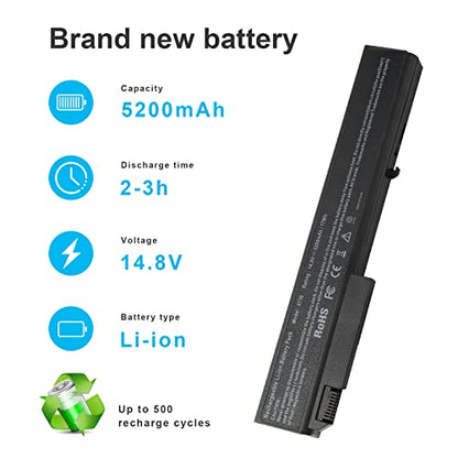 Futurebatt Battery for HP EliteBook 8530p 8530w 8540p 8730p 8540w 8730w 8740w HSTNN-LB60 - size: 8730 12.13 3.15 1.77in