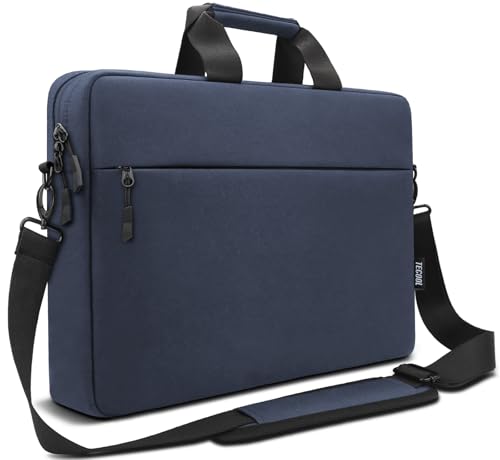 TECOOL Laptop Bag 17 17.3 Inch, Waterproof Laptop Case Sleeve Messenger Bag | Briefcase with Shoulder Strap for 17 17.3 Inch Lenovo HP Dell Acer ASUS Notebook Computer Carrying Case,Dark Blue - color: Dark Blue, size: 17-17.3 Inch