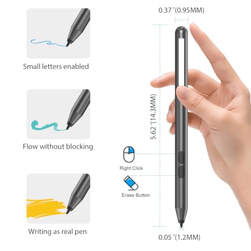 Stylus Pen for HP Omnibook X Flip Envy/Pavilion/Spectre x360 300Day Battery - color: Grey