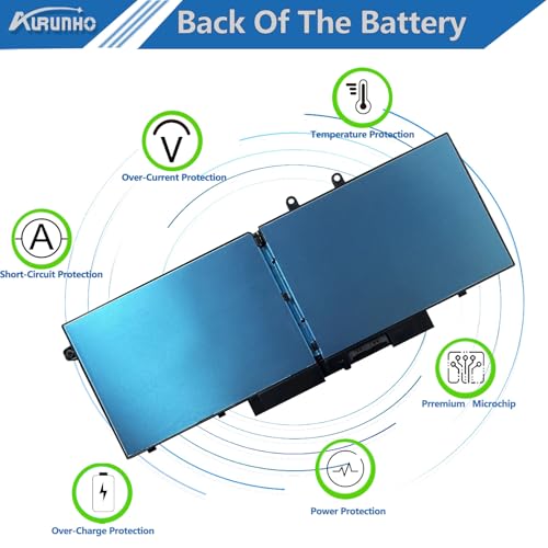 3HWPP Battery Replacement for Dell Latitude 5511 5411 5510 5501 5401 5410 Inspiron 17 7506 7500 2-in-1 Black Edition Series Precision 3551 3541 Series 10X1J 1VY7F T6DC2 YPVX3 JG75F