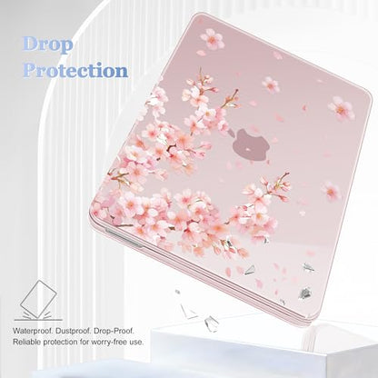 Tuiklol for 2026 MacBook Neo 13 Inch A18 Pro Chip Case, (Model A3404) Anti-Scratch Anti-Drop Slim Hard PC Shell Case with Shockproof Protective MacBook Neo Laptop Cover, Plum Blossom-Pink - color: Plum Blossom-pink
