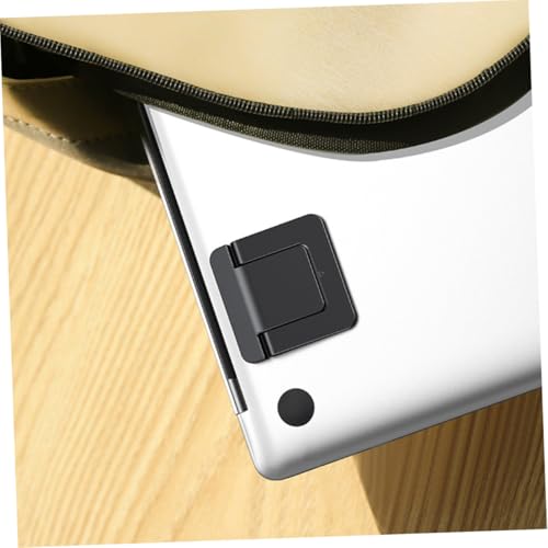 Zerodeko 2pcs Foldable Mini Laptop Holder Stand for Desk, Portable Notebook Riser with Ventilated Cooling, Compact Heightening Support for Travel and Work