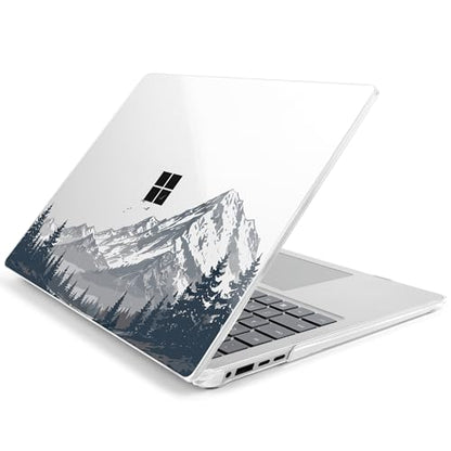 Batianda Mountain Escape Case for Microsoft Surface Laptop 15 inch | Fits Surface Laptop for Business 8th Edition 2026 & Surface Laptop 7 15" 2024, 4-in-1 Bundle, Slim Hard Shell, Precision Fit - color: Misty Mountain