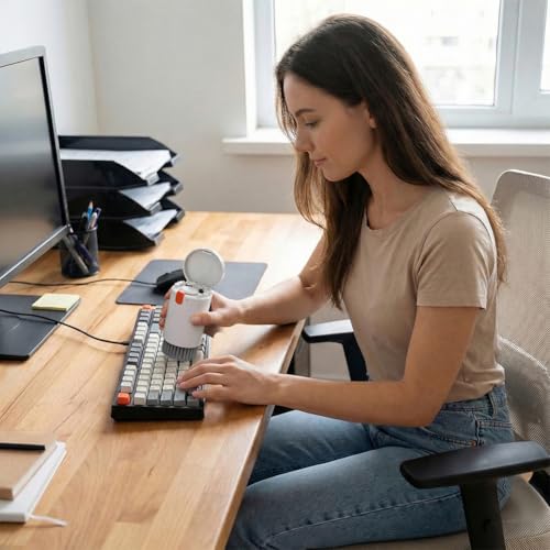 20 in 1 Multifunctional Cleaner Kit for Electronic Devices, Keyboard Cleaning Brush, Headphones Cleaner Kit for AirPods, Multi-Tool for Cleaning Laptop, Earbuds, Camera, Cellphones,White - color: white