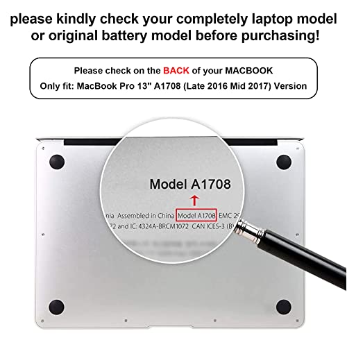 Fancy Buying Battery A1713 A2171 for MacBook Pro 13 Inch A2159 (2019) A2289 (2020) A2338 (2020), A1708 Late 2016 Mid 2017 (EMC 2978 3164), MPXQ2LL/A MLL42LL/A MLUQ2LL/A MPXR2LL/A MPXU2LL/A MPXT2LL/A - size: 11.34*3.29*0.18inch