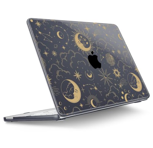 Tuiklol for 2026 MacBook Neo 13 Inch A18 Pro Chip Case, (Model A3404) Anti-Scratch Anti-Drop Slim Hard PC Shell Case with Shockproof Protective MacBook Neo Laptop Cover, Moons and Stars - color: Moons and Stars