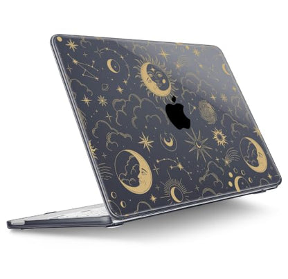 Tuiklol for 2026 MacBook Neo 13 Inch A18 Pro Chip Case, (Model A3404) Anti-Scratch Anti-Drop Slim Hard PC Shell Case with Shockproof Protective MacBook Neo Laptop Cover, Moons and Stars - color: Moons and Stars