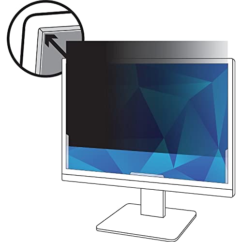 3M Privacy Filter for 20" Widescreen Monitor (PF200W9B), Black - color: Black, size: 20" Widescreen Monitor, style: Widescreen Monitor (16:9 aspect ratio)