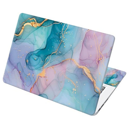 Universal Laptop Skin Sticker with 2 Wrist Pad Decals, 3-Piece Removable Vinyl Laptop Cover, Marbles Waterproof Anti-Scratch, Easy-Trim Fit for 13.3" 14" 15.6" Laptops - color: Marbles