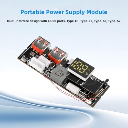 3S 4S 5S 65W 100W Power Bank Module Circuit Board With Charging, Comprehensive Safety Protections And Low Ripple Output(4S 100W) - size: 4S 100W