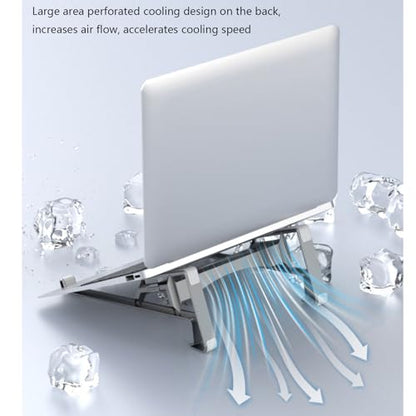 Quick Setups Laptop Stand Double Mode Side and Vertical Brackets for Ergonomic Postures ABS Silicone Build Universals Laptop Stand