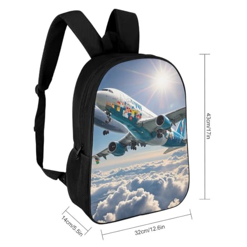 Laptop Backpack with Pocket, Large, Adjustable 17 Inch Bag, Waterproof | Airplane Computer Bag for Work, Breathable, Expandable Backpack for Women Men, Portable