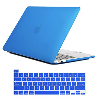 Se7enline for MacBook Pro 13 inch Case M2/M1 2026-2020 A2338,Deep Blue | Hard Shell Laptop Case Washable Keyboard Cover Skin Anti-Scratch Anti-Drop Heat Dissipation Full Port Access Slim Lightweight - color: Deep Blue