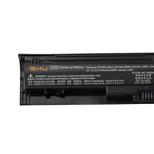 GHU VI04 48Wh Battery Replacement for HP Envy 14-V 15-K ProBook 440/445/450/455 G2, Compatible with 756743-001 756745-001 - style: 48 Wh/Vi04