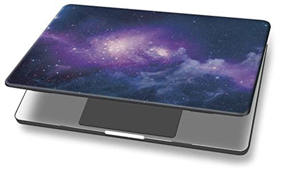 UESWILL Compatible with MacBook Air 13 inch M5 M4 M2 M3 Case 2022-2026 Model A3449 A3240 A3113 A2681, Galaxy Pattern Hard Shell Cover for Mac Air 13.6 + Microfiber Cloth, Nebula/Purple - color: Pattern-Nebula/Purple, size: MacBook Air 13" (M2 M3 M4 M5)