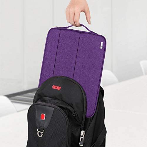 Voova Laptop Sleeve Carrying Case 13 13.6 Inch Compatible with MacBook Air 13 M1/M2/M3/M4, MacBook Pro 13/14, IPad Pro 13, Waterproof Slim Computer Cover Bag, Purple - color: Purple, size: 12.6-13.6 Inch