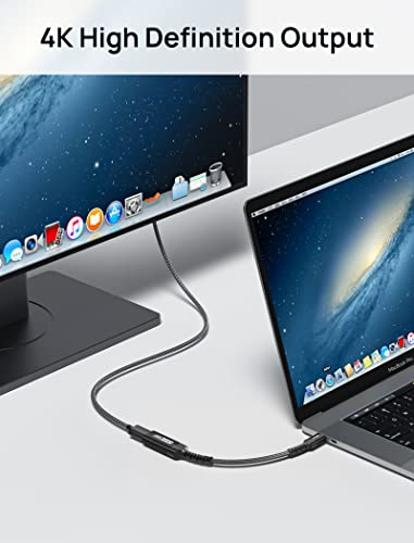 JSAUX USB C to HDMI Adapter 4K for iPhone 17, MacBook, Surface, Black | One-way USB C to HDMI only with 4K@30Hz video; aluminum shell for iPhone 17/16 Pro Max, MacBook and Galaxy S25 - style: 1-Pack Black
