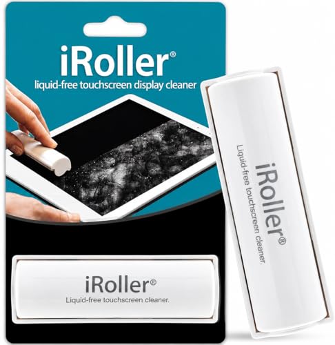 Screen Cleaner by iRoller - No Need for Spray or Wipes - Liquid Free iPad Screen Cleaner Roller Tool - Washable & Reusable - Phone Screen Cleaner Ideal for iPhone, Laptop, Computer Touchscreen - 3.5" - size: 1 pack