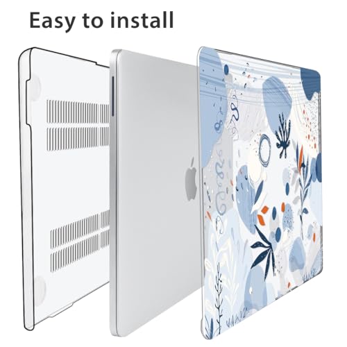 Compatible with 2026 MacBook Neo 13 inch Case A18 Pro A3404, Anti-Crack & Scratch Hard Shell Case & Keyboard Cover & Screen Protector & Webcam Cover for Apple MacBook Neo 13", Blue Graffiti - color: Blue Graffiti