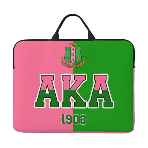 AKA Sorority Gifts 15.6 Inch Laptop Tote Bag,Shockproof Computer Handbag, for Business, College and Daily Use - color: Color-2