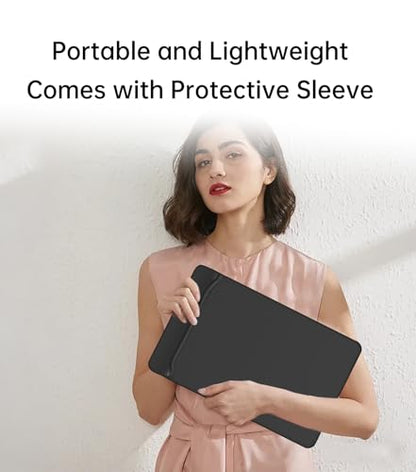 Portable Monitor Touchscreen 15.6" with Stylus Pen, Travel Monitor FHD IPS 10-Point Touch Screen, Protective Sleeve, Built-in Stand, HDMI USB C External Screen for Mac, Laptop, PC
