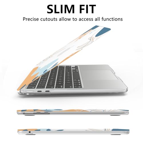 AKIT for MacBook Air 13 inch Case M5 M4 M3 M2 2026-2022, Dune | A3449 A3240 A3113 A2681, Aesthetic Pattern Hard Shell Laptop Case+Screen Protector+Keyboard Cover for MacBook Air 13.6 inch - color: Dune