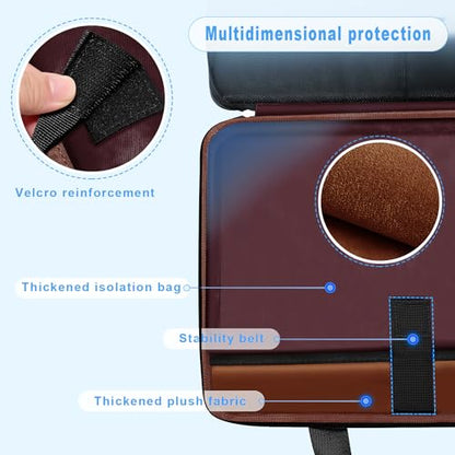 Laptop Case 15 15.6 16 inch Sleeve, Expandable Computer Hand Bag with Multi-pockets Compatible with MacBook Pro 16 inch M4/M3/M2/M1, MacBook Air/Pro 15 inch and 15-16 inch Notebooks，B04K01
