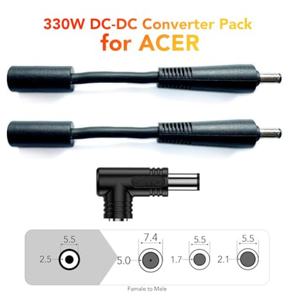 for 𝗔𝗰𝗲𝗿 Laptop - 𝟯𝟯𝟬𝗪 DC Power Adapter Connector Kit