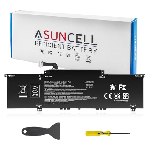ASUNCELL BN03XL L77034-005 Battery for 2020 HP Envy X360 15M-EE 15M-ES 15-ES 13-BA 13-AY 13-ay0xx 15m-ee0xxx HSTNN-DB9N HSTNN-OB1O L73965-271 L76965-271 L76985-271 L76965-2C1 L76965-AC1 - size: BN03XL 12.60 × 6.50 × 0.94 in