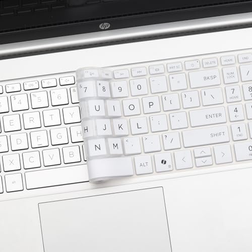 Keyboard Cover for 2026-2024 HP Laptop 15-fc 15-fd 15.6" Series 15z-fc000 15t-fd000 15-fd0123dx 15-fd0127dx 15-fc0245dx 15-fc0025dx 15-fd0023dx 15-fd0005dx 15t-fd100 fd0083wm 15-fc0093dx-White - color: White