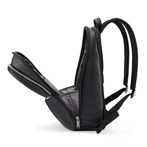 Samsonite Classic Leather Slim Backpack - color: Black