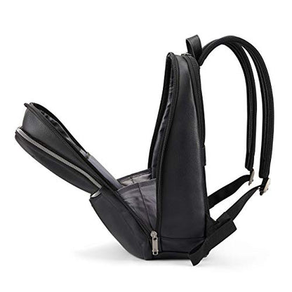 Samsonite Classic Leather Slim Backpack - color: Black