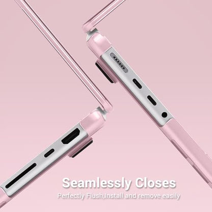 MOSISO Compatible with MacBook Pro 16 inch Case M5 M4 M3 M2 M1 2026-2021 | 4 in 1 Kit Seamlessly Closes Anti-Fingerprints Hard Shell for A3429 A3428 A3403 A3186 A2991 A2780 A2485, Baby Pink - color: Baby Pink