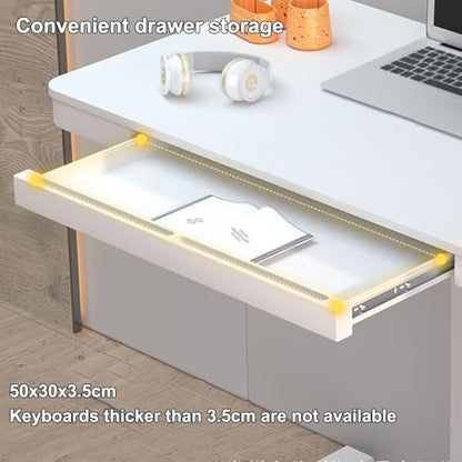 Over The Bed Table with Wheels and Drawer Artificial Board Bedside Table, Hand Crank Lift Computer Bedside Table, Mobile Study Bedside Table, for Home, Office(Yellow,80 * 50 * 70cm) - color: Yellow, size: 80*50*70cm