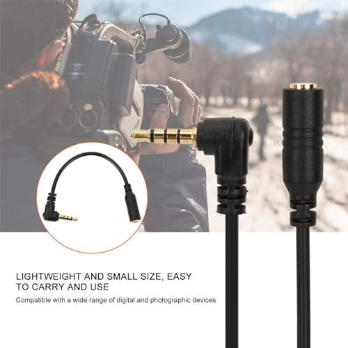 Yinhing 3.5m TRRS to Adaptor 3.5mm Pole to .5mm Earphone Headphone Adapter Connector TRRS Converter Cable for Smartphones and Laptops Splitter for Headsets and Microphones